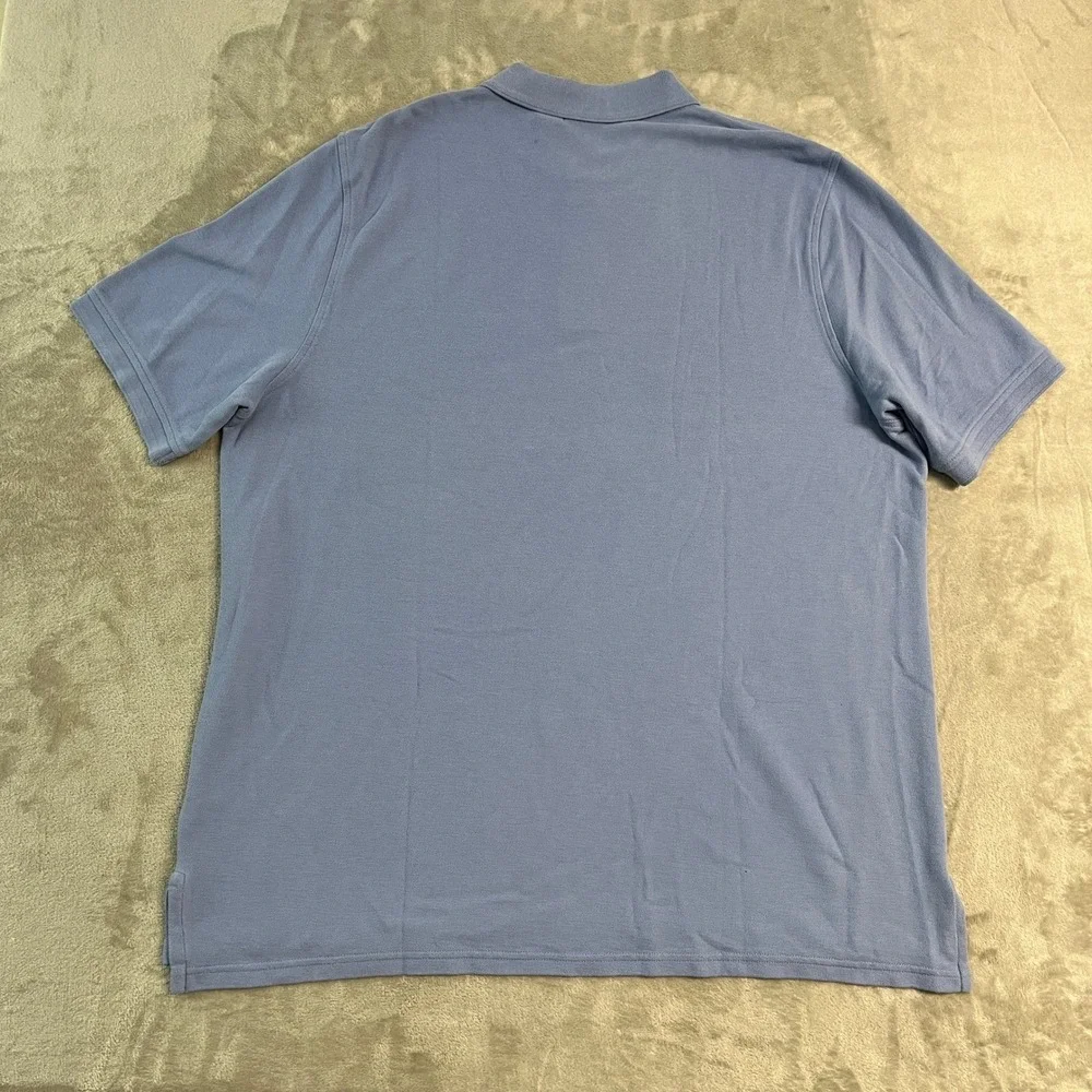 NWT Jos A Bank Traveler Polo Shirt Mens 2XLT Blue Short Sleeve Traditional Fit
